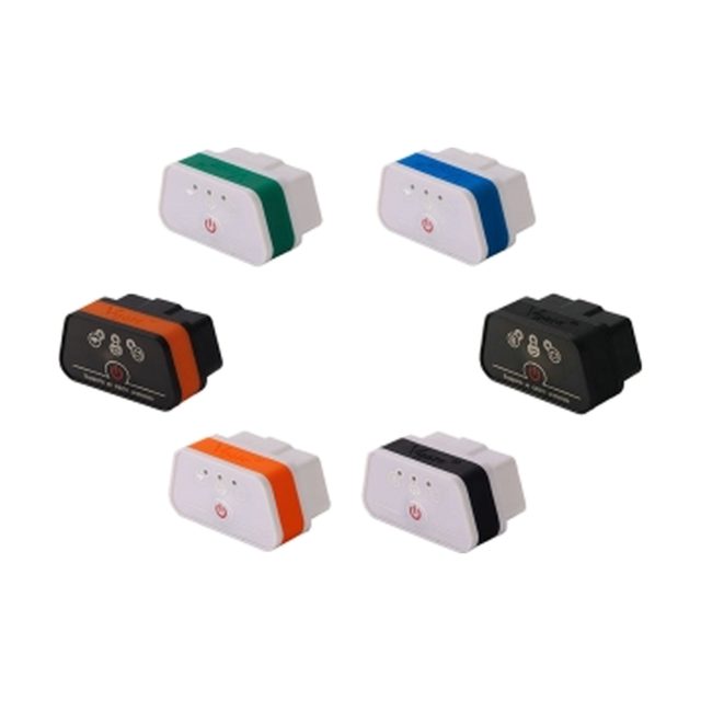 Šešių spalvų Vgate iCar2 WiFi adapteriai