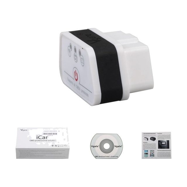 Vgate iCar2 Wi-Fi adapteris su dėžute, CD ir instrukcija