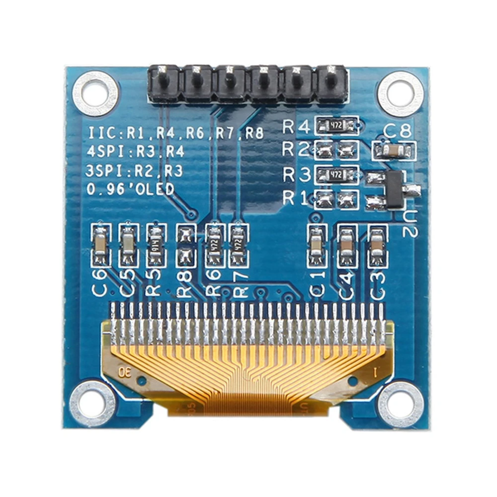 Pantalla OLED pequeña para Arduino con conexión SPI y driver SSD1306