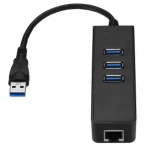 USB 3.0 adapteris su 3 RJ45 prievadais ir Gigabit Ethernet