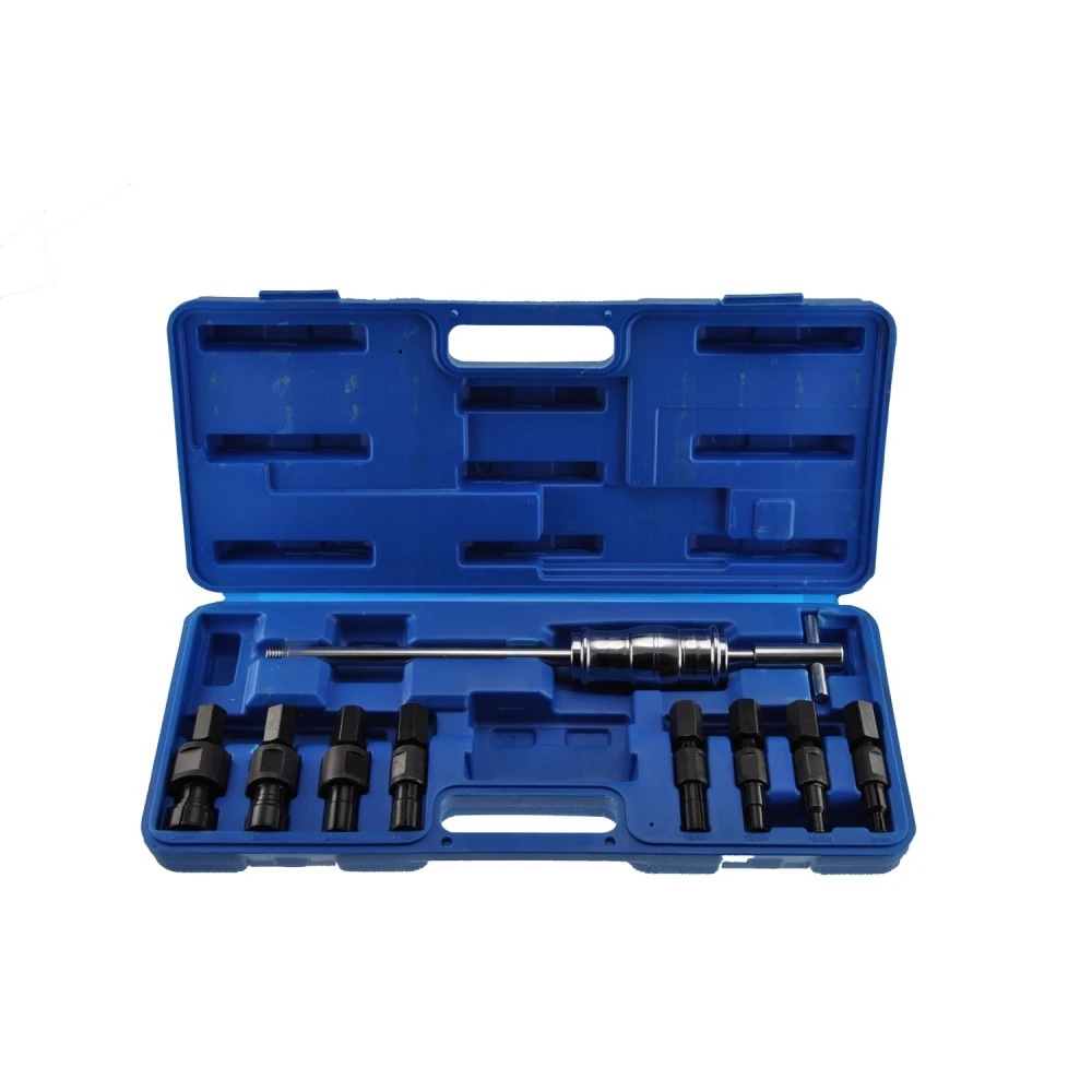 Extractor de rodamientos interiores con martillo deslizante y maletín rojo o azul
