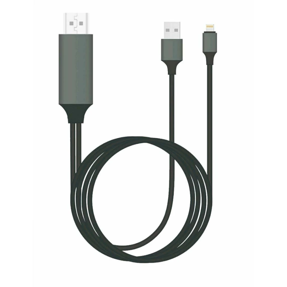 Lightning į HDMI adapteris iPhone – Apple HDTV kabelis, suderinamas su iOS