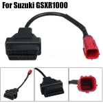 Conector OBDII 6 pin para diagnóstico Suzuki GSXR1000