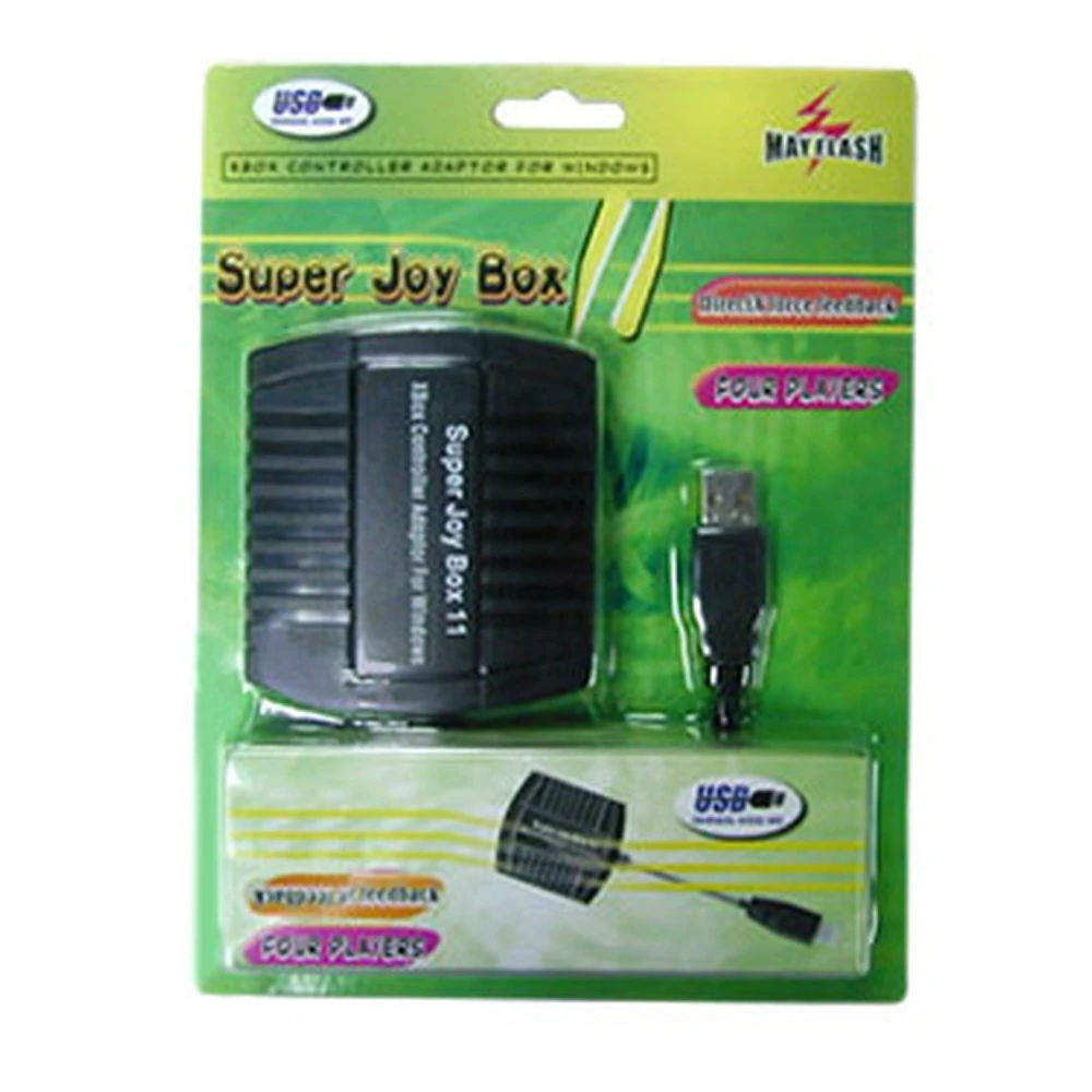 Xbox į PC adapteris Super Joybox 11, suderinamas su Windows 98–8
