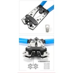 Užspaudimo replės 6-50mm² su neslystančiomis rankenomis ir reguliuojamu sukimu