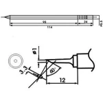 Aoyue LF-1C lituoklio antgalis su kaitinimo elementu litavimo stotims