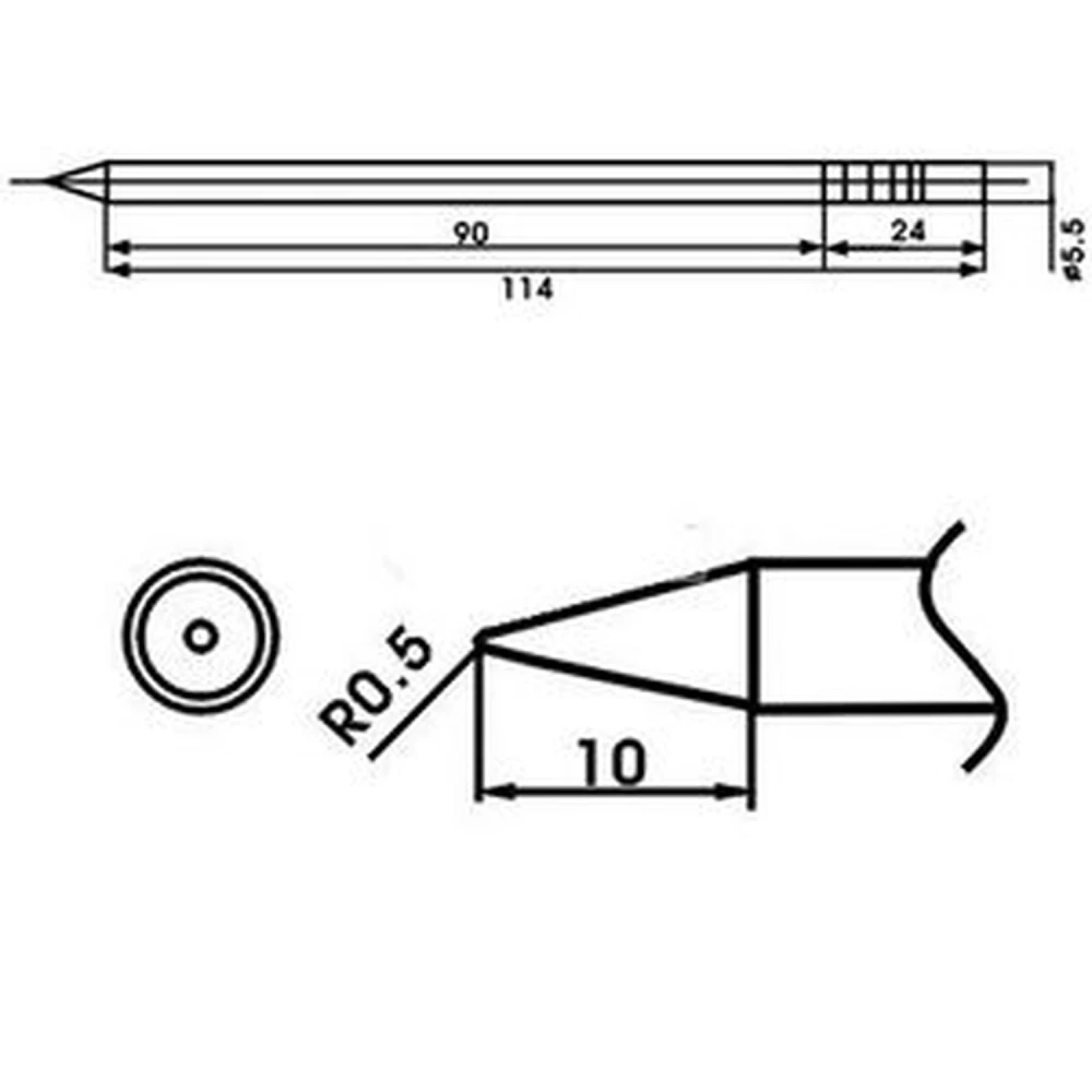 Aoyue LF-2B lituoklio antgalis su kaitinimo elementu lituoklio stotims