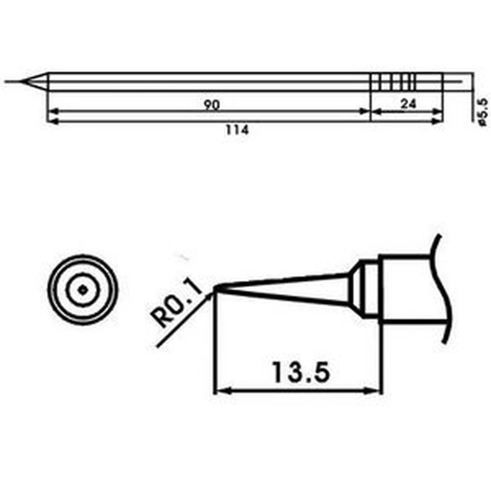 Aoyue LF-LI lituoklio antgalis su kaitinimo elementu
