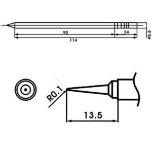 Aoyue LF-LI lituoklio antgalis su kaitinimo elementu