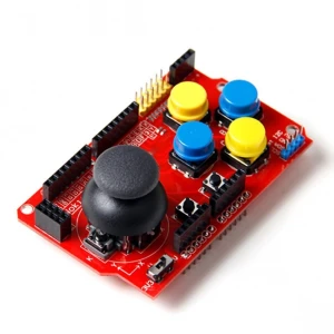 Arduino Joystick Shield – vairasvirtės plokštė Arduino Uno ir Mega