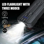 Automobilio akumuliatoriaus paleidiklis 8000mAh Jumpstarter S301 kompaktiškas ir saugus su LED SOS žibintuvėliu