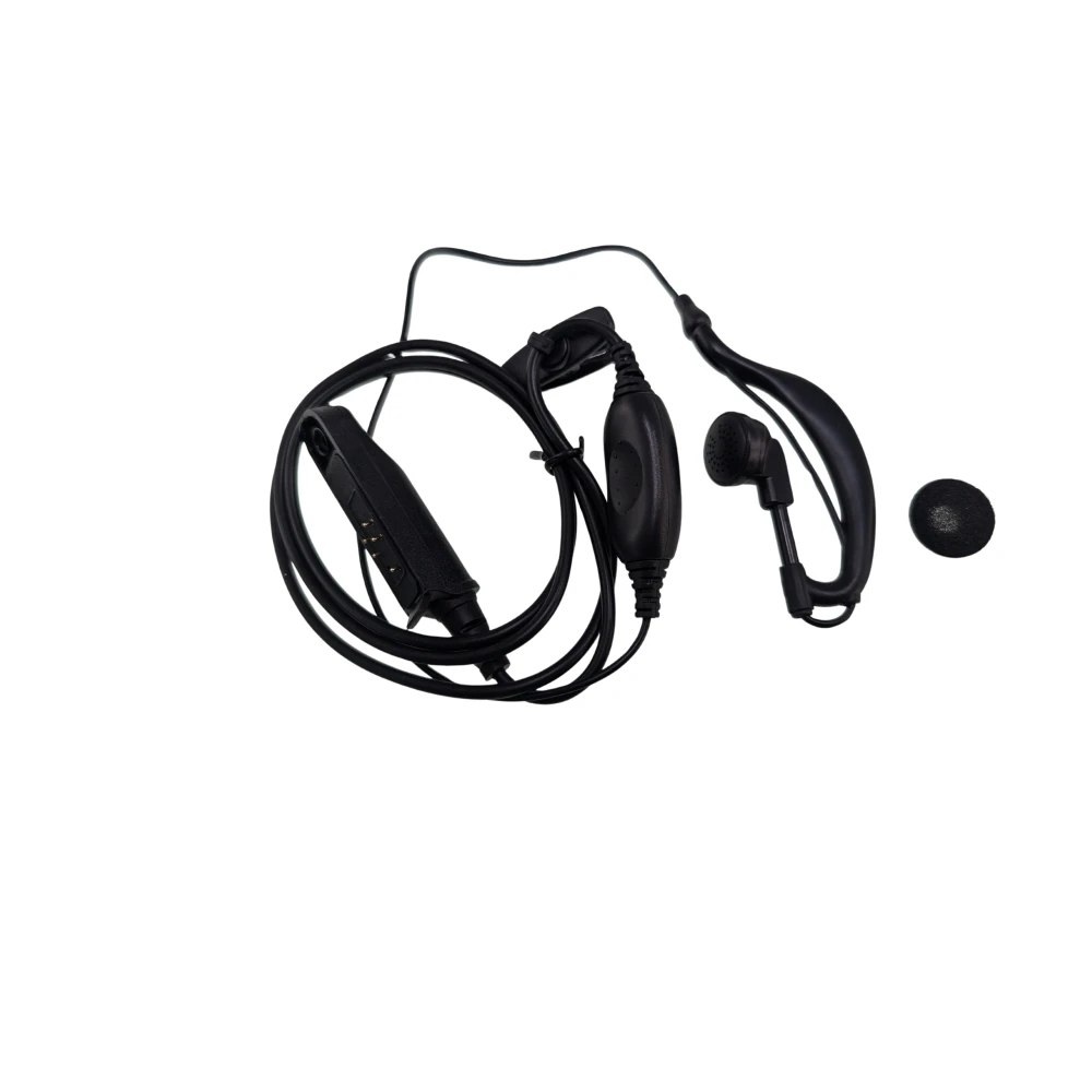 Detalle del botón PTT en auriculares para radios Baofeng UV-9R Plus