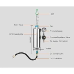 AUTOOL C100 benzino purkštukų valiklis su adapteriais