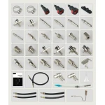 AUTOOL C100 benzino purkštukų valiklis su adapteriais