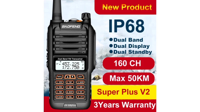 Baofeng walkie-talkie: kurį rinktis 2026 m. (galingi, atsparūs vandeniui ir nebrangūs)