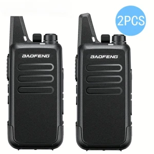 Baofeng Walkie Talkie T20 įkraunamas – 2 vnt. su ausinėmis
