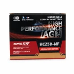 Moto Akumuliatorius AGM 12V 5Ah OUTDO HCZ5D-MF - Suderinamas su Yuasa YTZ7S-BS / GTZ7S / ETZ5L-BS