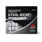 Moto Akumuliatorius AGM 12V 4Ah OUTDO UTX4L-BS(MF) - Suderinamas su Yuasa YTX4L-BS / GTX4L-BS / ETX4L-BS