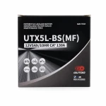 Motociklo baterija AGM 12V 5Ah OUTDO UTX5L-BS(MF) - Suderinama su Yuasa YTX5L-BS / GTX5L-BS / ETX5L-BS