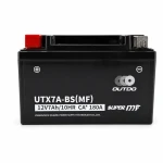 Moto AGM Akumuliatorius 12V 7Ah OUTDO UTX7A-BS(MF) - Suderinamas su Yuasa YTX7A-BS / GTX7A-BS / ETX7A-BS