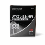 Moto Akumuliatorius AGM 12V 7Ah OUTDO UTX7L-BS(MF) - Suderinamas su Yuasa YTX7L-BS / GTX7L-BS / ETX7L-BS