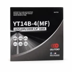 Moto Akumuliatorius AGM 12V 12Ah OUTDO YT14B-4(MF) - Suderinamas su Yuasa YT14B-BS / GT14B-BS / GT14B-4 / ETZ14B-BS / ET14B-4