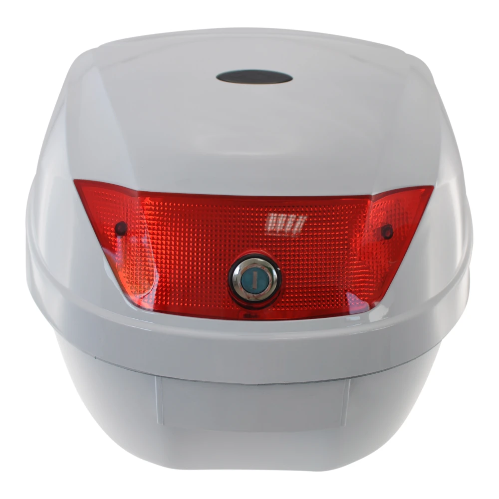 Universalus motociklo bagažinė 28L balta - šalmo dėžė 1 šalmui