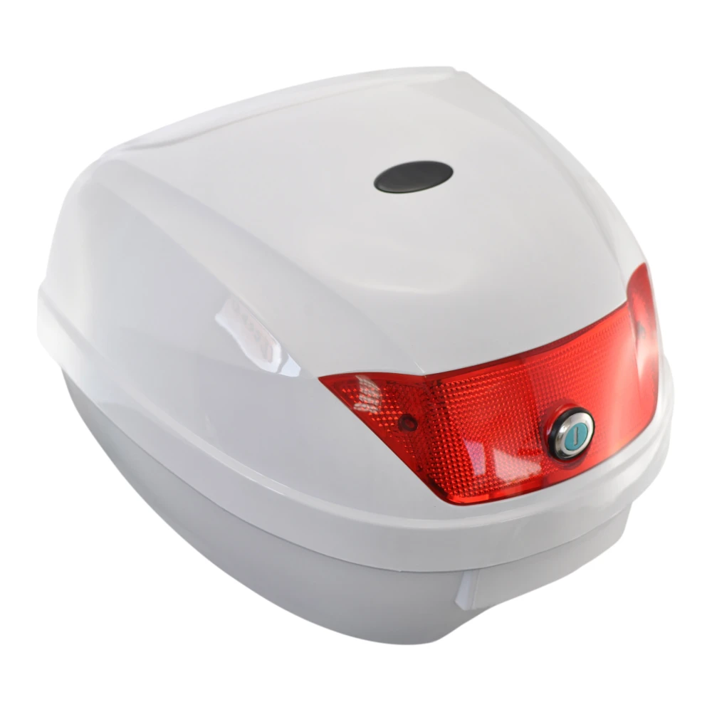 Universalus motociklo bagažinė 28L balta - šalmo dėžė 1 šalmui