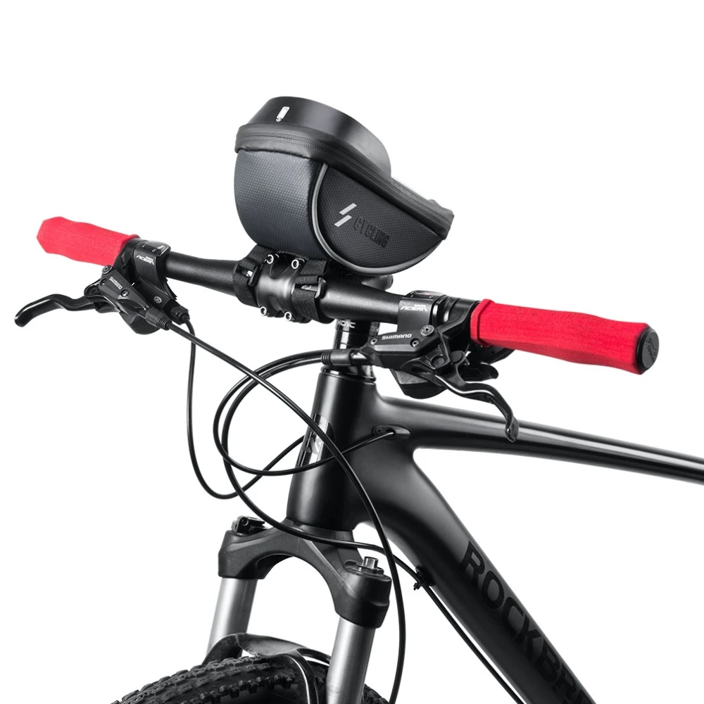 Dviračio telefono dėklas su jutikliniu ekranu ir saulės skydeliu 0.5L