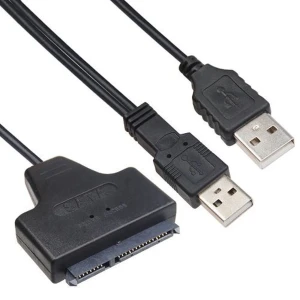 Didelės spartos USB 2.0 adapterio kabelis 2.5 SATA diskui