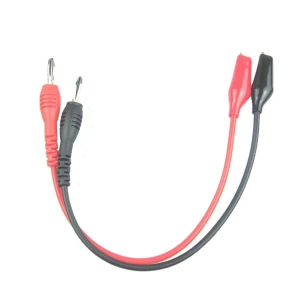 Amass bananinis kabelis į krokodilo gnybtus – 1 m