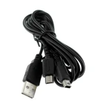 Suderinamas dvigubas USB įkrovimo laidas NDSLITE, NDSI, DSI XL ir 3DS