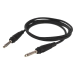 4mm banana male-to-male test cable 1m black 14AWG