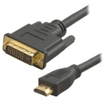 HDMI į DVI kabelis 24 kontaktų, 1.8 m, Dual Link PS3