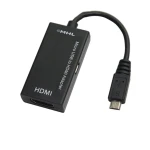 MHL microUSB į HDMI kabelis telefonui prijungti prie TV su HD garsu ir vaizdu