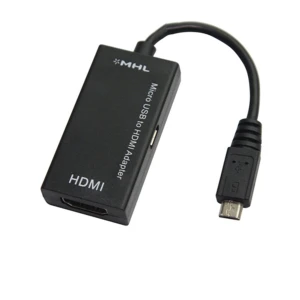 MHL microUSB į HDMI kabelis telefonui prijungti prie TV su HD garsu ir vaizdu