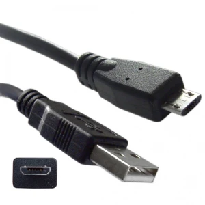 USB 2.0 į MicroUSB kabelis 1m M/M - satkit mobiliesiems ir planšetėms