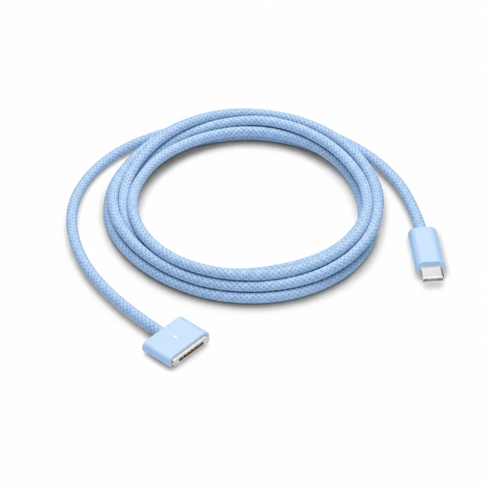 USB-C į MagSafe 3 140W laidas MacBook Pro ir Air – 2 m pintas, Dangaus mėlyna