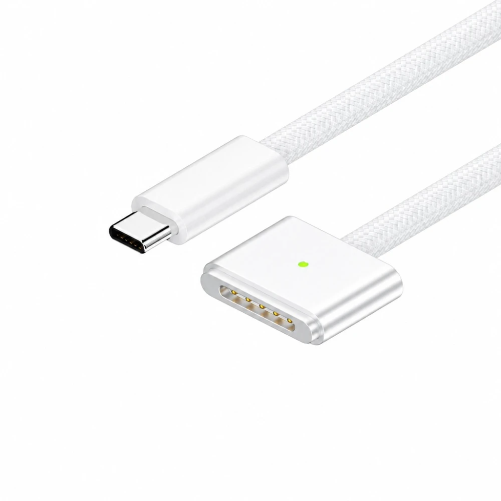 USB-C į MagSafe 3 140W laidas MacBook Pro ir Air – 2 m pintas, Balta