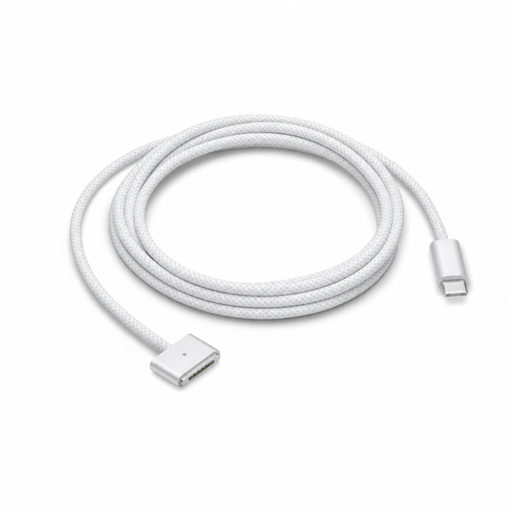 USB-C į MagSafe 3 140W laidas MacBook Pro ir Air – 2 m pintas, Balta