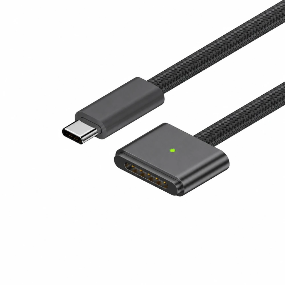 USB-C į MagSafe 3 140W laidas MacBook Pro ir Air – 2 m pintas, Kosmoso pilka
