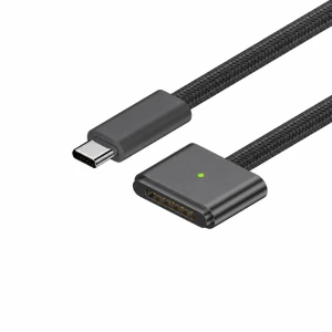 USB-C į MagSafe 3 140W laidas MacBook Pro ir Air – 2 m pintas, Kosmoso pilka