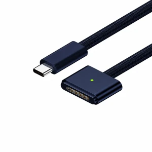 USB-C į MagSafe 3 140W laidas MacBook Pro ir Air – 2 m pintas, Vidurnaktis