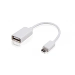 USB OTG Micro USB kabelis - USB lizdas 10 cm, suderinamas su Android