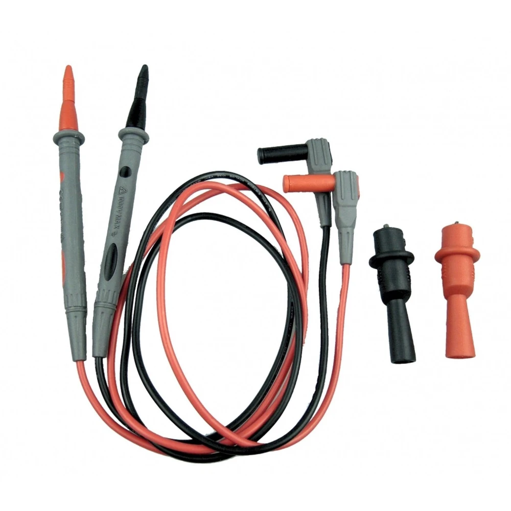 Amass multimetro laidai su krokodilo spaustukais saugiems ir tiksliems matavimams