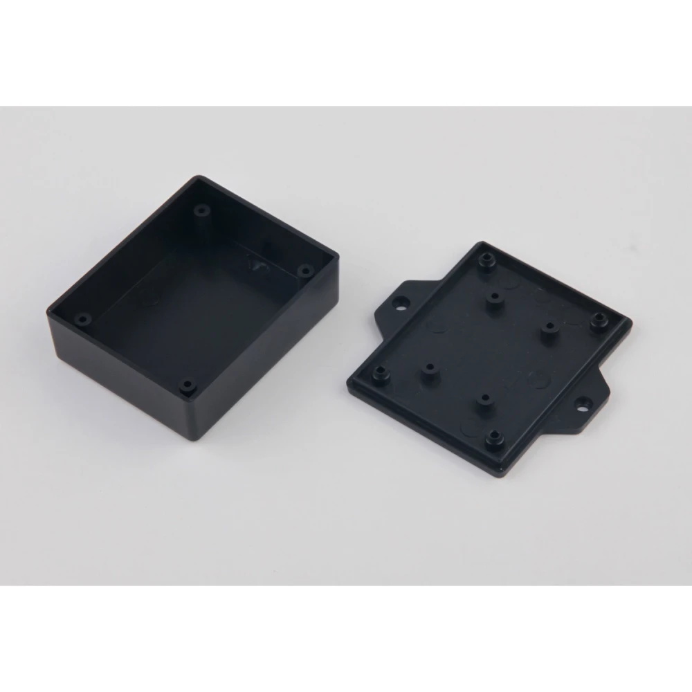 Caja plastico para proyectos 62x50x22mm con alas para fijacion vista lateral