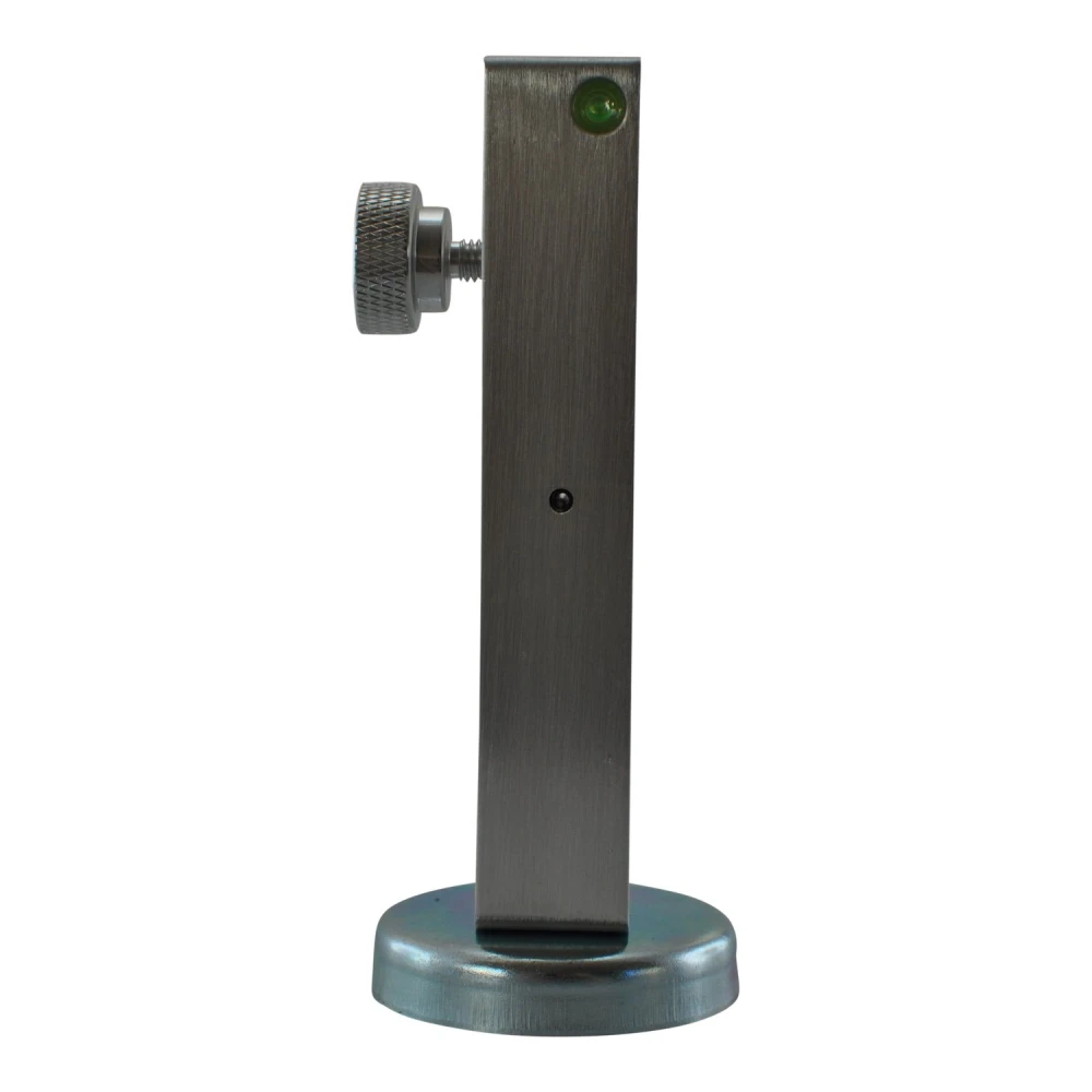 Herramienta profesional para medir caída y ángulo de ruedas en taller automotriz