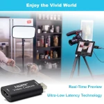 HDMI USB vaizdo įrašymo įrenginys 1080P transliacijoms, žaidimams ir vaizdo konferencijoms