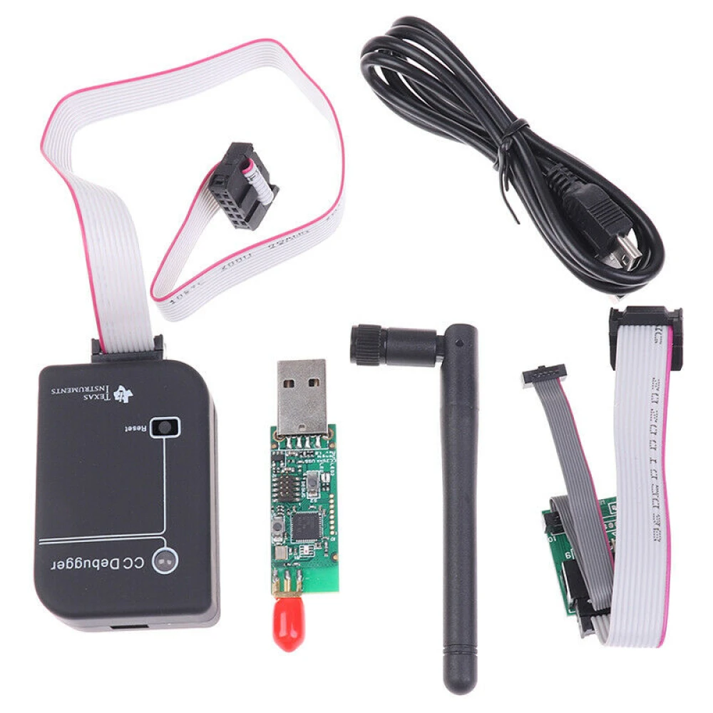 CC Debugger Zigbee CC2531 programuotojas protokolo simuliacijai ir analizei