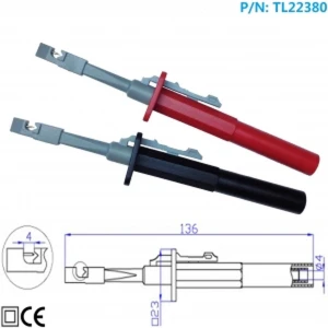 Izoliuoti gnybtai su kabliuku catIII ir banana jungtimi TL22380 Amass